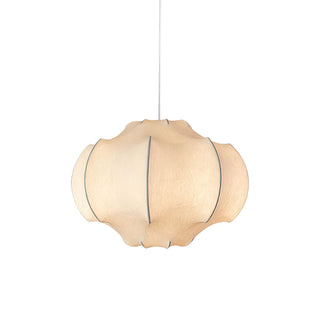 Silken Lotus Silk Pendant Lamp-Neutral Decor
