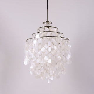 Lustra Suspension Lampe Anneau Rond en Coquillage
