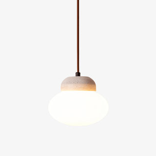 Pebble Sphere Pendant Lamp-Neutral Decor