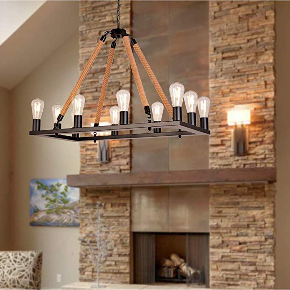 Epoch Design LED Vintage Industrielle Lampe Suspension En Métal Restaurant Bar