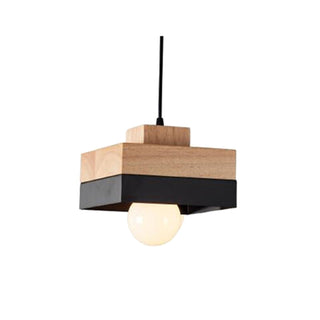 Valentina  Suspension, Métal/Bois, Noir/Blanc, Salle à Manger/Salon