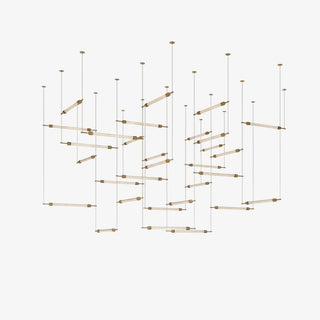 Crystal Grid Customize Chandelier-Neutral Decor
