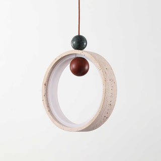 Vovinyra Circulaire Travertin Pendentif Lumière