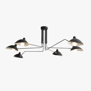 Arisha Luminaires Suspensions Industrielle Moderne Métal Noir Salle d'étude/Salon/Chambre