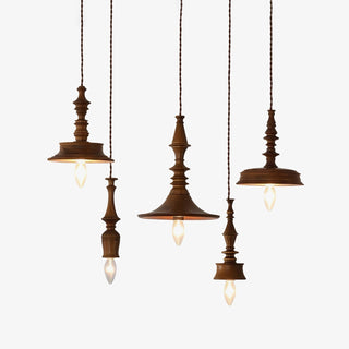 Tessira Suspension Industrielle en Bois