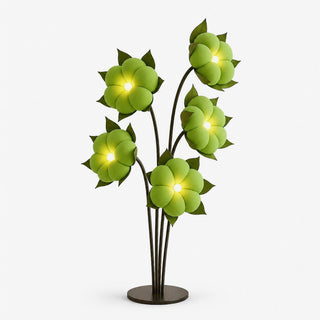 Green Blossom Floor Lamp-Neutral Decor