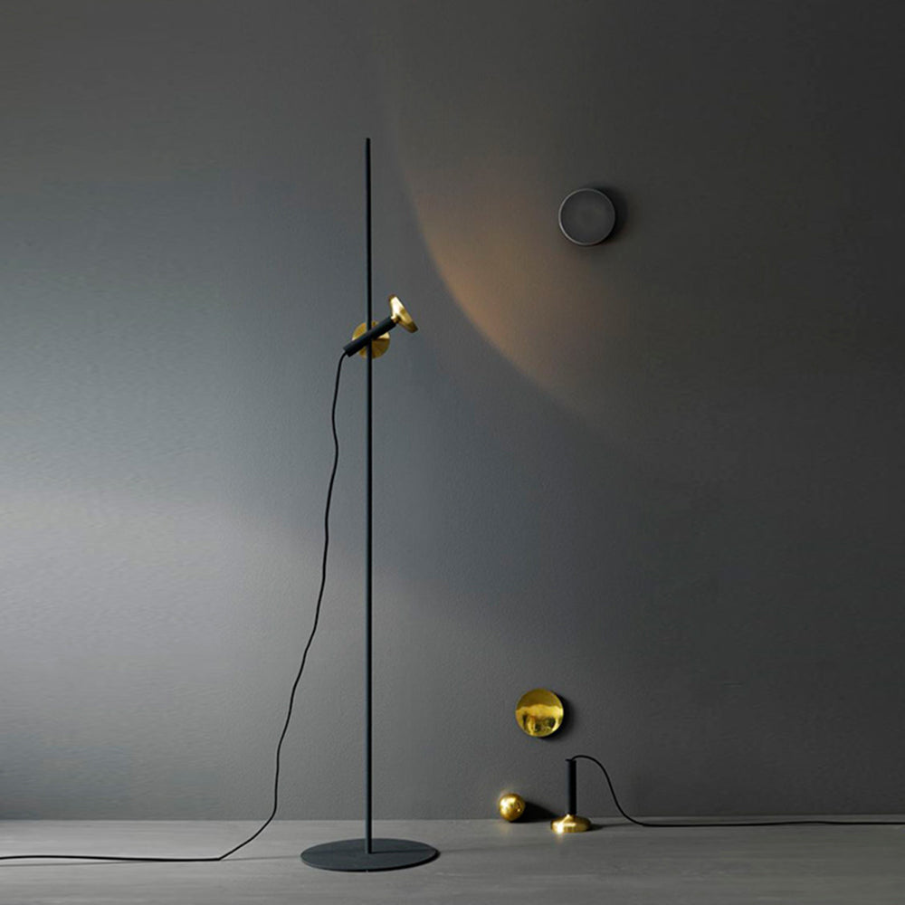 Mira Industrielle Design Lampadaire Moderne Métal Noir Salon/Chambre Intérieur