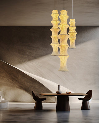 Elraeor Stratifié Mûrier Soie Suspension Lumière