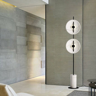 Mira Design Lampadaire Rond Nordique Métal Blanc Grande Salon