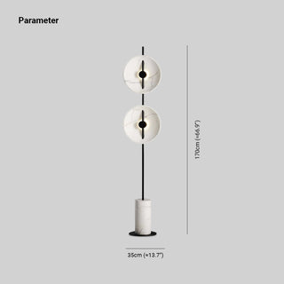 Mira Design Lampadaire Rond Nordique Métal Blanc Grande Salon