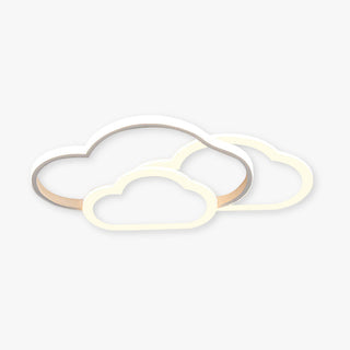 Arisha Plafonnier Nuage Moderne, Acrylique/Metal, Blanc/Rose, Chambre