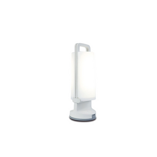 Ray Lampe de Table Cylindre Moderne, Acrylique, Gris/Blanc/Vert/Orange, Jardin