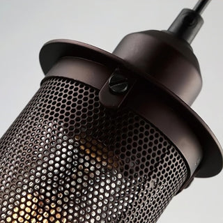 Arisha Industrielle LED Suspension Noir Métal Salon Chambre à coucher