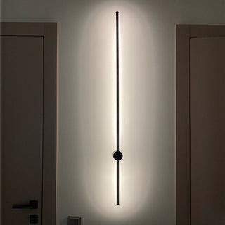 Kirixen Applique Murale Intérieure Minimaliste Linéaire LED. Métal. Noir.-Luire