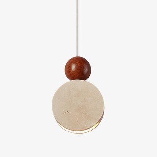 Suspension Pendulum Jaune Travertin