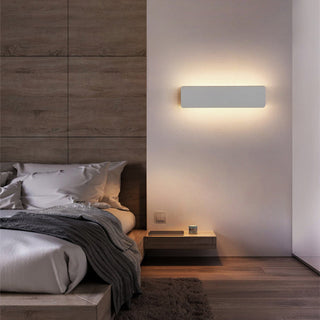 Ray Applique Murale Rectangulaire Moderne, Métal,  Blanc, Jardin
