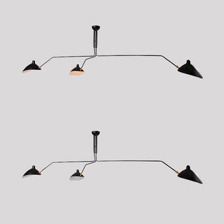 Arisha Luminaires Suspensions Industrielle Moderne Métal Noir Salle d'étude/Salon/Chambre