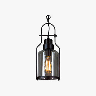 Epoch LED Suspension Noir Rouille Verre Métal Chambre à coucher