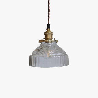 Arisha Vintage LED Suspension Laiton/Noire Verre Salle à Manger