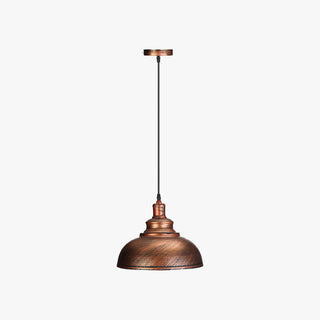 Arisha Rétro Industrielle LED Suspension Noir Blanc Gris Métal Salle à manger