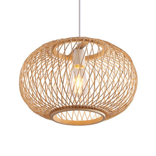 Ritta Vintage LED Suspension Acrylique Rotin Salle à Manger Chambre à coucher
