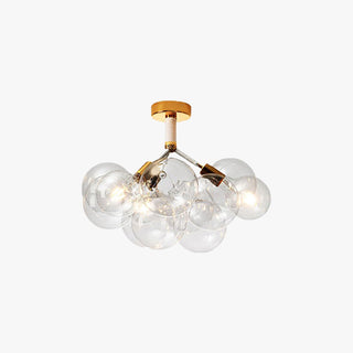 Valentina Moderne LED Plafonnier Doré/Chromé Verre Salle à manger