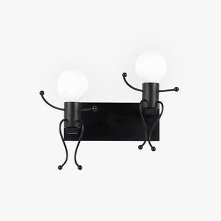 Luxo Applique Murale Design Italien LED Métal Noir/Blanc Chambre à Coucher/Salon