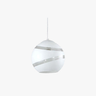 Valentina LED Suspension Noir/Blanc Metal Verre Salon Chambre à coucher