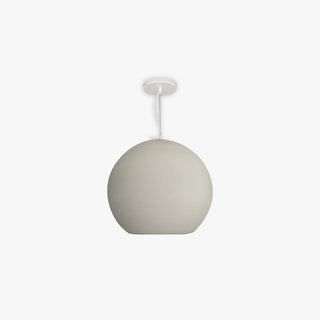 Avi Suspension Boule Minimaliste, Metal/Polystyrène, Blanc/Gris, Salon