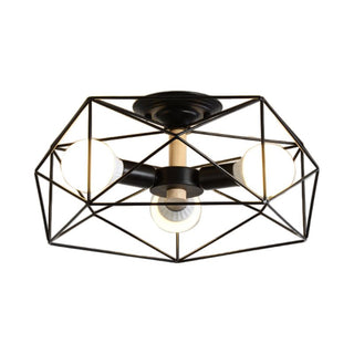 Arisha Moderne LED Plafonnier Doré/Blanc Métal Salon Chambre à coucher