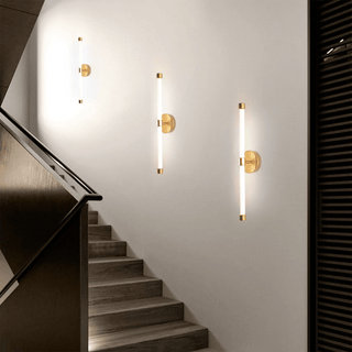 Voske Applique Murale Tube Vertical Minimaliste Laiton