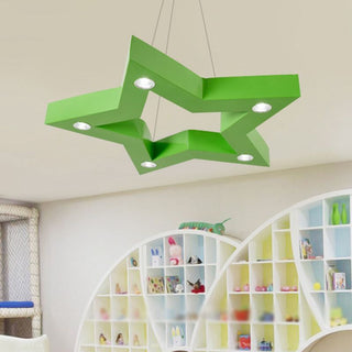 Aria Moderne LED Suspension Jaune Bleu Vert Métal Salle à Manger