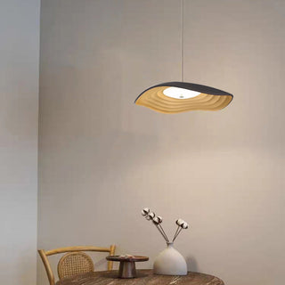 Arisha Suspension Ronde Nordique, Résine, Blanc/Orange/Noir, Salle à Manger/Cuisine