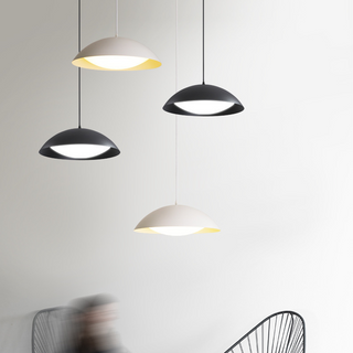 Valentina Suspension Moderne Minimaliste Blanc Métal Salle à Manger
