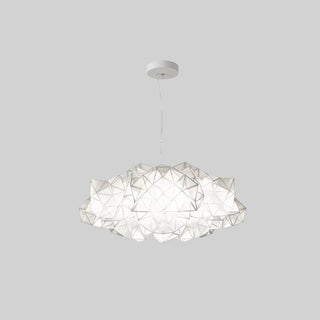 Arisha Suspension Irrégulier Géométrique, Metal/Acrylique, Blanc/Noir, Chambre