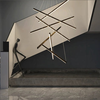 Solurex Luminaires Suspensions Linéaire Simple LED Moderne Métal Ferreux Salon-Luire