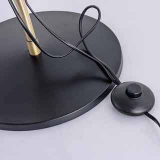 Arisha Design Lampadaire Dôme Vintage Métal Noir/Laiton Salon/Chambre