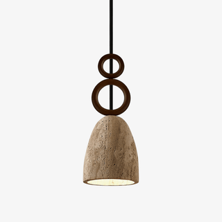 Stone Bell Rings Pendant Light-Neutral Decor