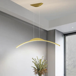 Arisha Suspension Moderne Linéaire LED Simple Nordique Noir Salon