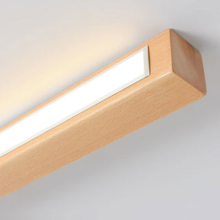 Ririxen Plafonnier Longue Linéaire Simple. Bois. Couloir/Chambre-Luire