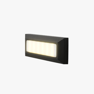 Ray Éclairage Escalier Extérieur Rectangulair Simple, Métal/Acrylique, Noir/Gris, Escalier