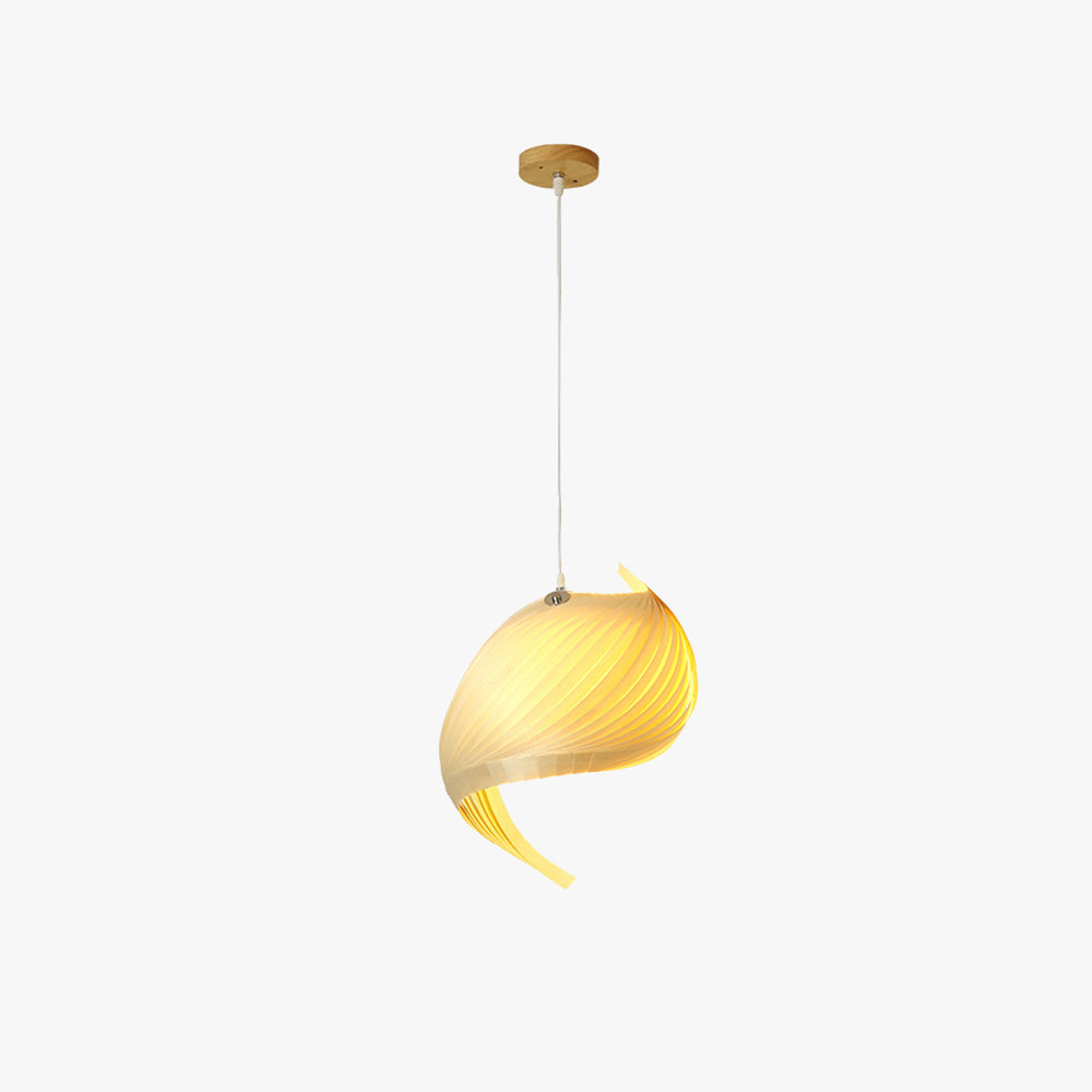 Muto Suspension Spirale Moderne, Metal/Bois, Bois, Salon