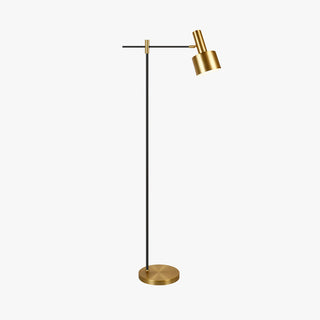 Arisha Design Lampadaire Linéaire Simple Métal Or/Noir Salon/Bureau