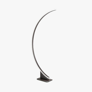 Ray Design Lampadaire Arche Simple Métal/Silicone Café/Blanc Salon/Chambre à Coucher
