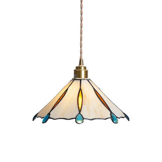 Tiffany Vintage Suspension Métal/Verre Chambre/Salon/Entrée