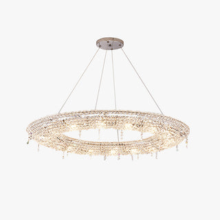 Kristy Suspension Anneau Nordique, Métal/Cristal, Doré, Chambre à Coucher/Salon