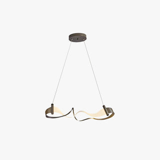 Arisha Suspension Linéaire Minimaliste, Metal, Blanc/Brun, Chambre