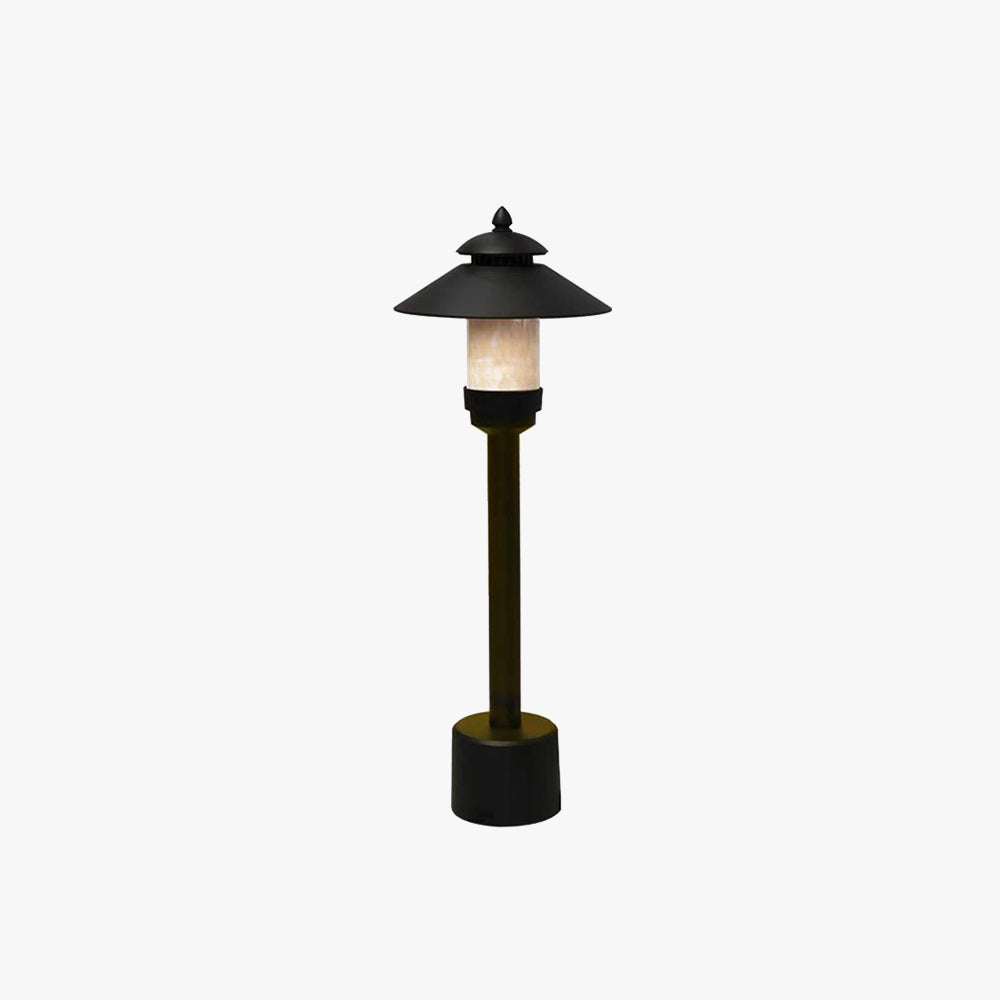 Arisha Extérieure Chapeau Minimaliste, Métal/Marbre, Noir, Extérieur