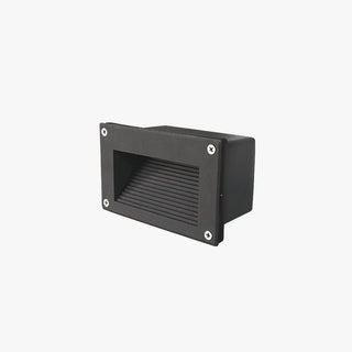 Ray Éclairage Escalier Extérieur Rectangulaire Moderne, Métal/Verre, Gris/Noir, Escalier