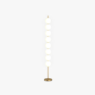 Valentina Design Lampadaire Globe Moderne Métal Laiton/Blanc Salon